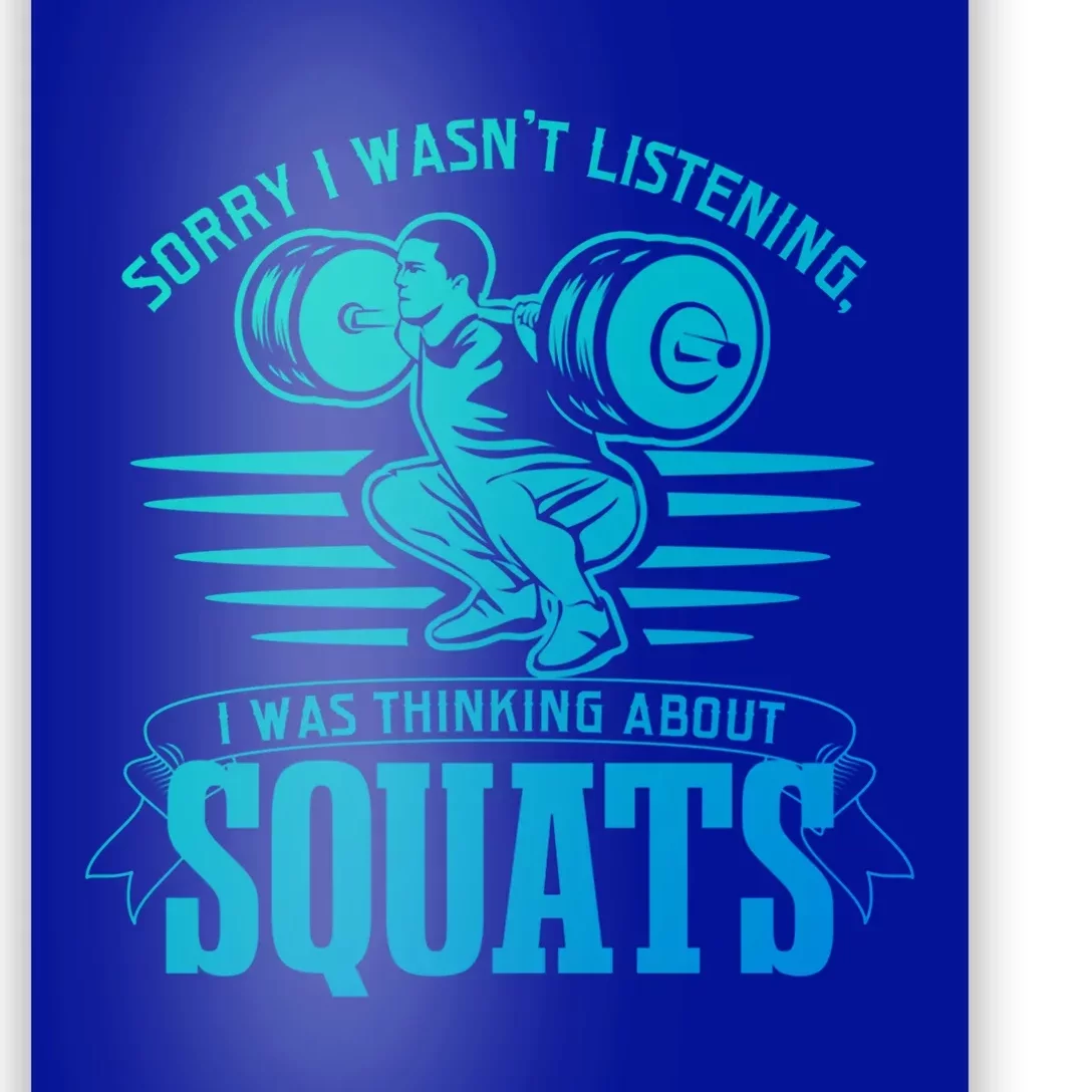 Strength Training Gym Powerlifting Squats Cool Gift Poster