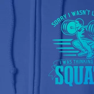 Strength Training Gym Powerlifting Squats Cool Gift Full Zip Hoodie