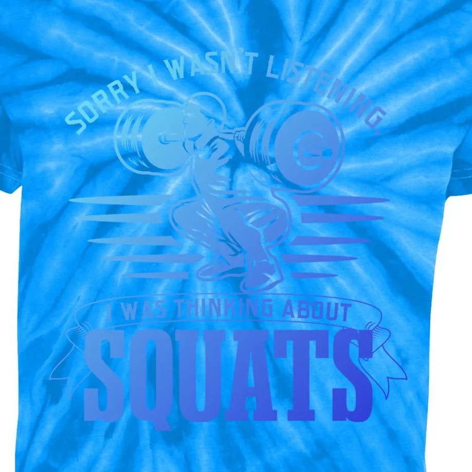 Strength Training Gym Powerlifting Squats Cool Gift Kids Tie-Dye T-Shirt