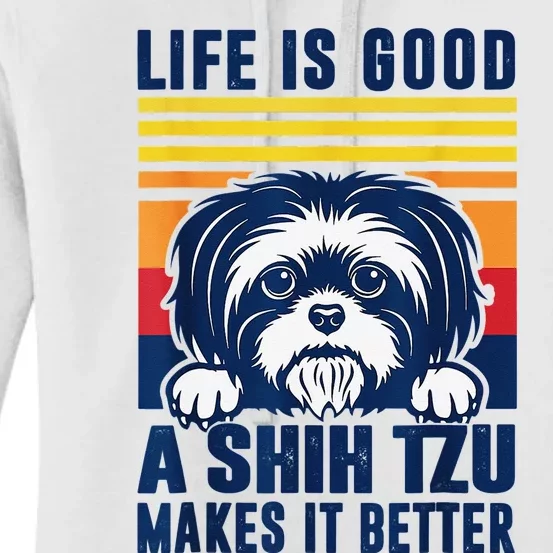 Shih Tzu Gifts For  Shitzu Dog Mom Dad Shih Tzu Women's Pullover Hoodie