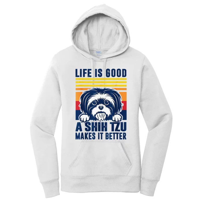 Shih Tzu Gifts For  Shitzu Dog Mom Dad Shih Tzu Women's Pullover Hoodie