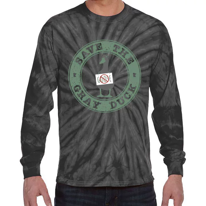 Save The Gray Duck Tie-Dye Long Sleeve Shirt