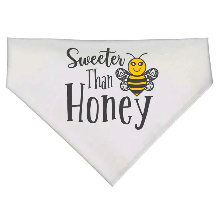 Sweeter Than Honey Bee Cute Valentines Gift USA-Made Doggie Bandana