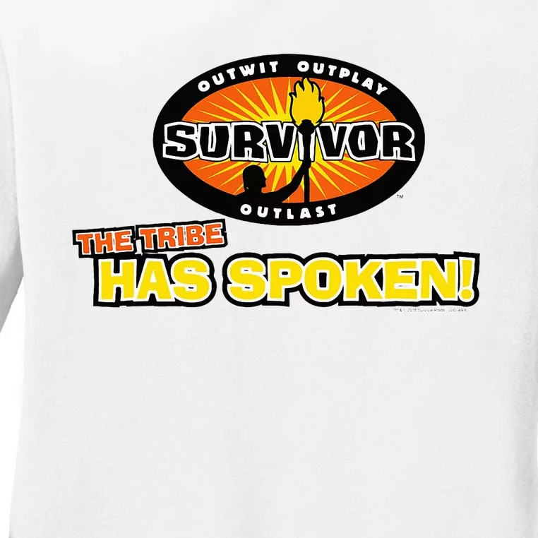 Survivor Tribe Has Spoken Ladies Long Sleeve Shirt