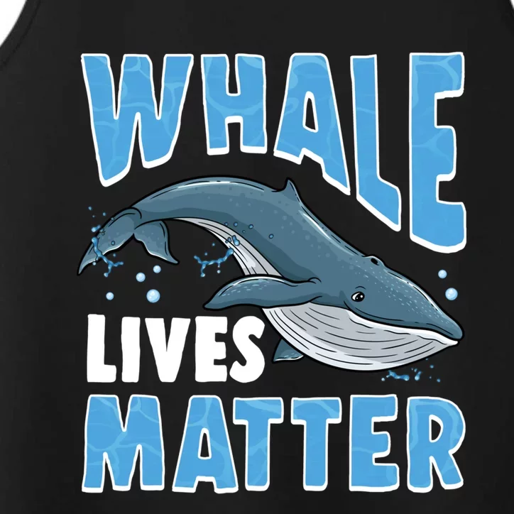 Save The Humpback Whale Lives Matter Funny Gift Performance Tank