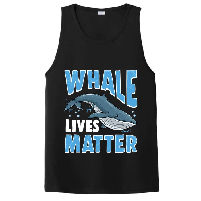 Save The Humpback Whale Lives Matter Funny Gift Performance Tank