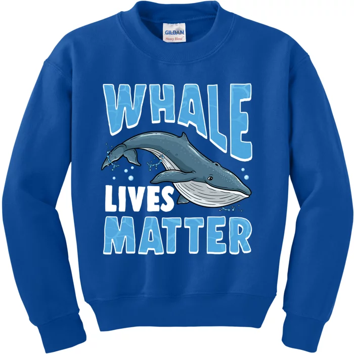 Save The Humpback Whale Lives Matter Funny Gift Kids Sweatshirt