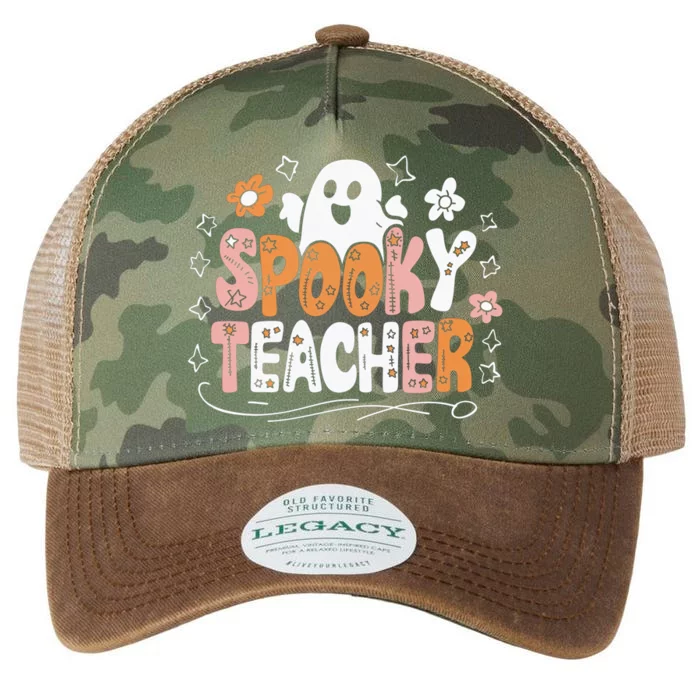 Spooky Teacher Halloween Ghost Classroom Fun Teacher Gift Legacy Tie Dye Trucker Hat