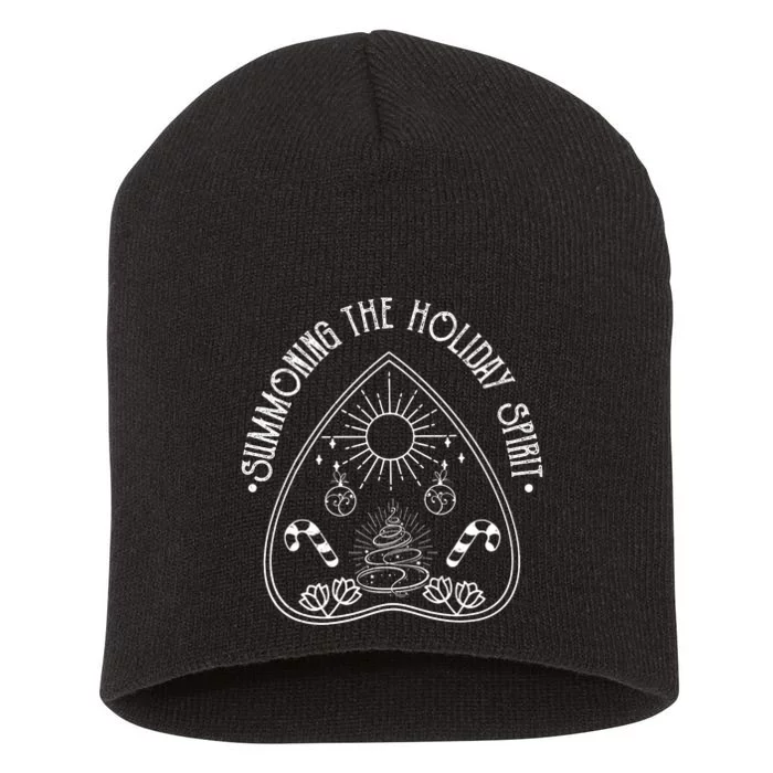 Summoning The Holiday Spirit Festive Season Short Acrylic Beanie