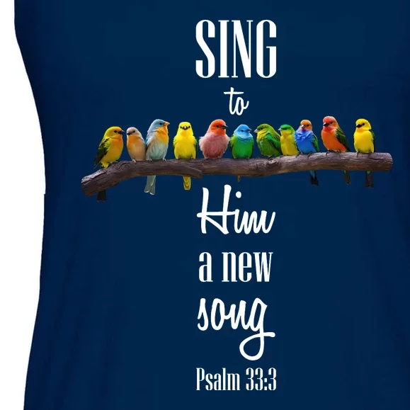 Sing To Him A New Song Psalms 33 3 Ladies Essential Flowy Tank