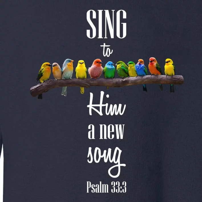 Sing To Him A New Song Psalms 33 3 Toddler Sweatshirt