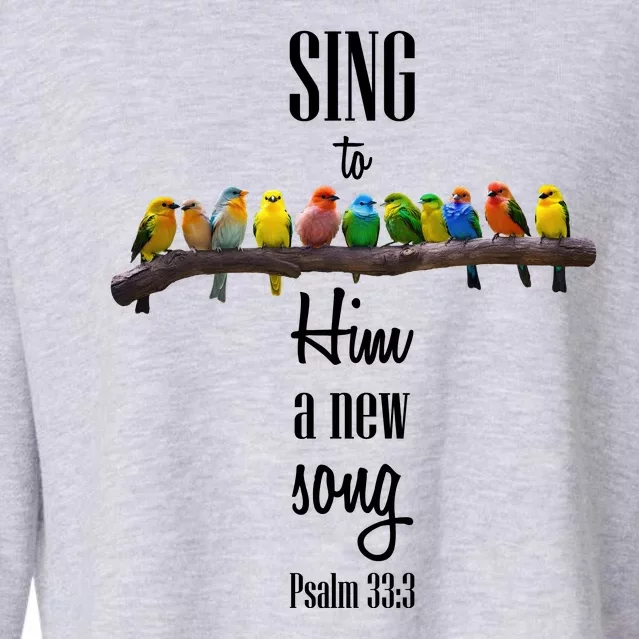 Sing To Him A New Song Psalms 33 3 Cropped Pullover Crew