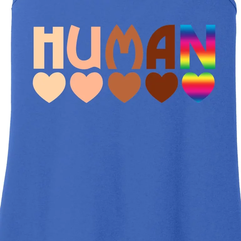 Solidarity Tolerance Hu Heart Equality Blm Pride Great Gift Ladies Essential Tank