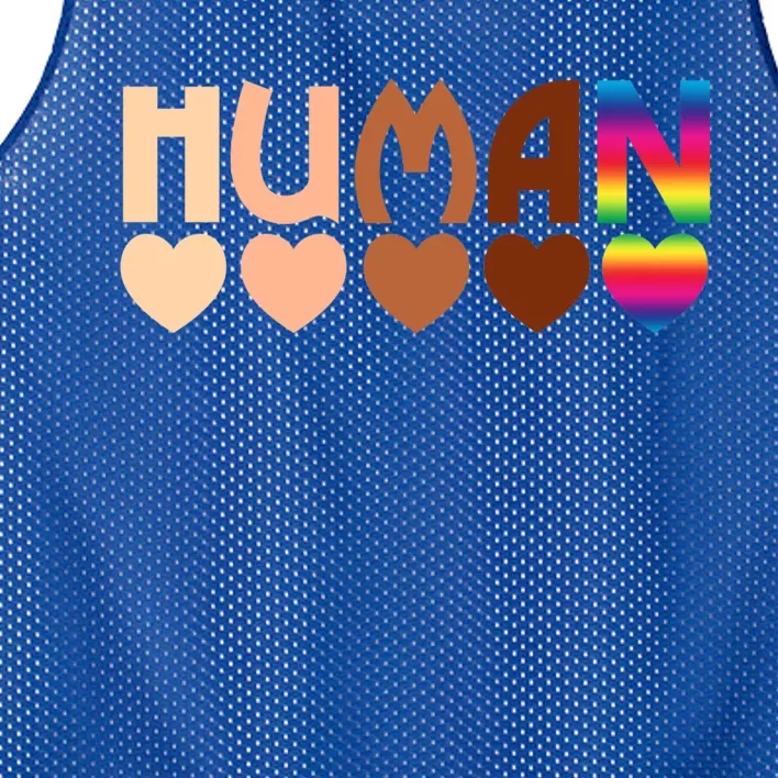 Solidarity Tolerance Hu Heart Equality Blm Pride Great Gift Mesh Reversible Basketball Jersey Tank