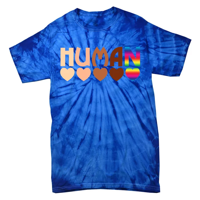 Solidarity Tolerance Hu Heart Equality Blm Pride Great Gift Tie-Dye T-Shirt