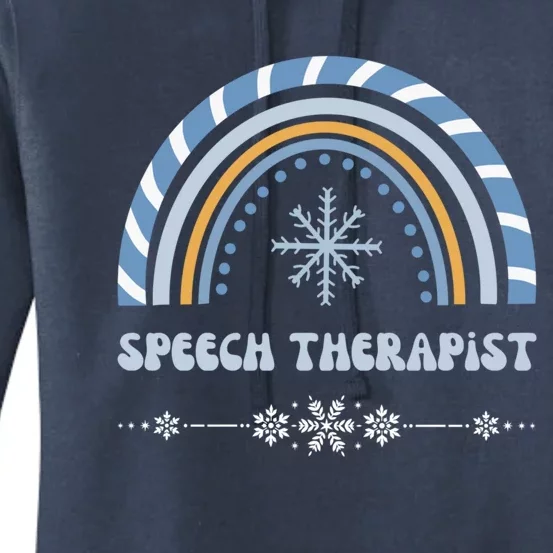 Speech Therapist Holiday Season Christmas Thanksgiving Cute Gift Women's Pullover Hoodie