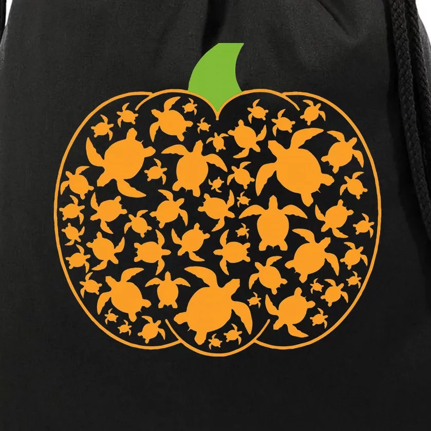 Sea Turtle Halloween Costume Spooky Ocean Theme Drawstring Bag