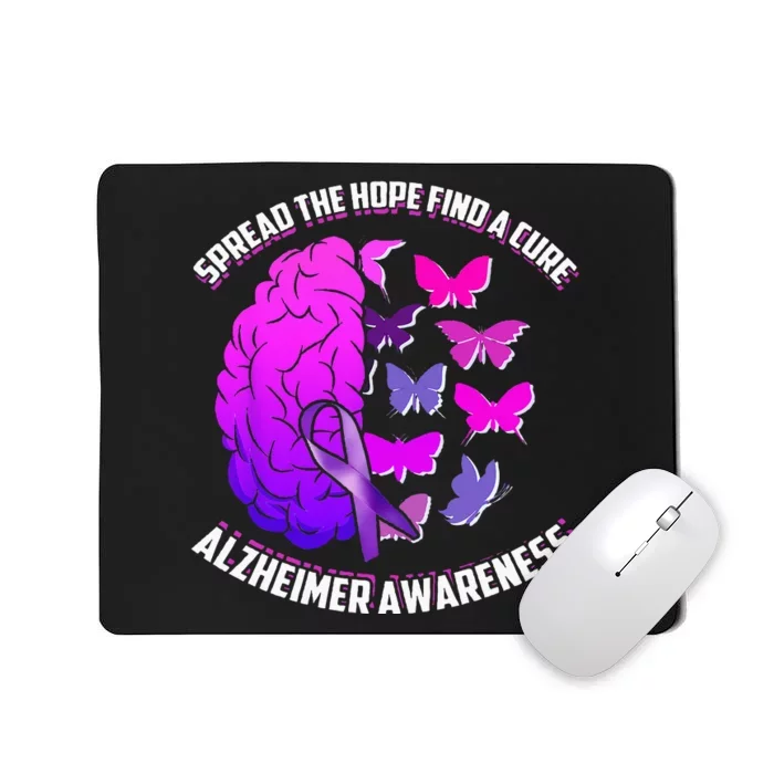 Spread The Hope Find A Cure Alzheimer Awareness Mousepad