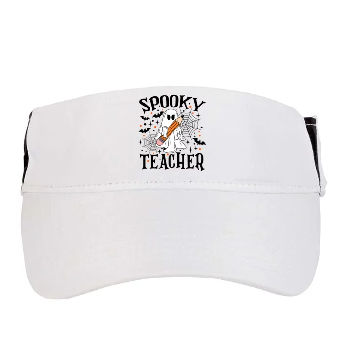 Spooky Teacher Halloween Funny Ghost Adult Drive Performance Visor