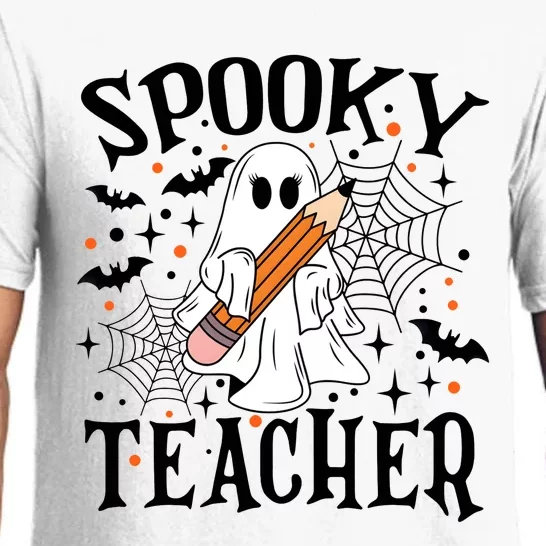 Spooky Teacher Halloween Funny Ghost Pajama Set