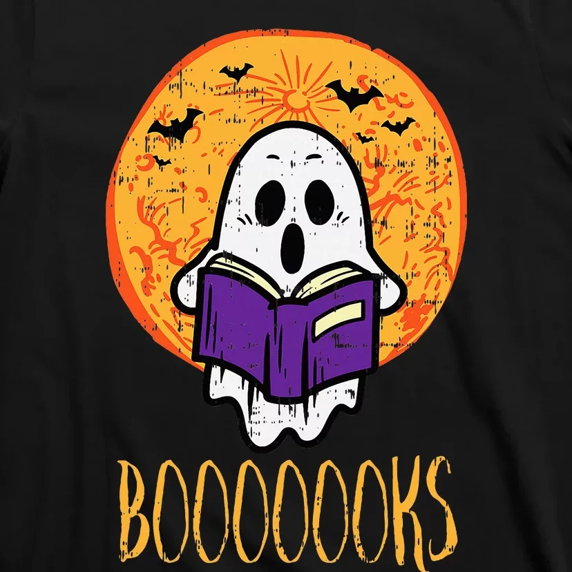 Spooky Tales Haunted Moon Ghosts and Halloween Reads T-Shirt