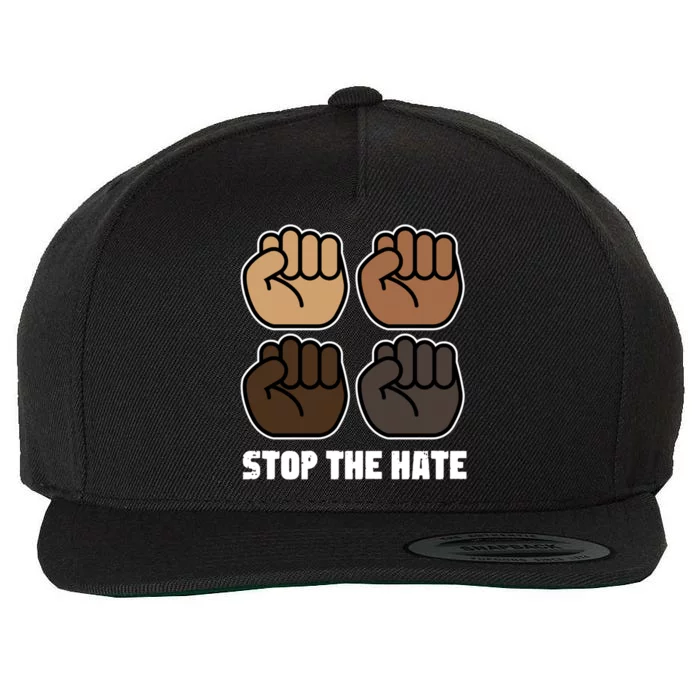 Stop The Hate Equal Rights Activist Gift Wool Snapback Cap