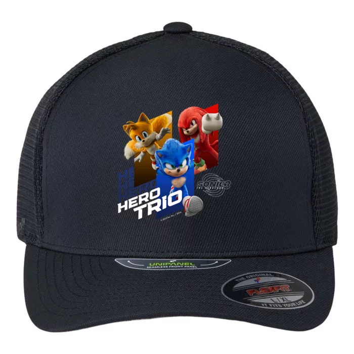 Sonic The Hedgehog 3 Hero Trio Flexfit Unipanel Trucker Cap