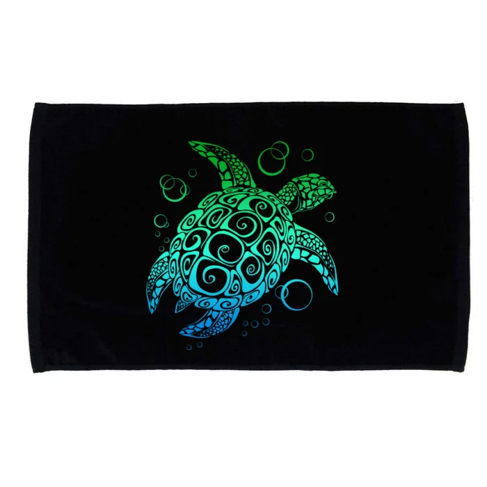 Sea Turtle Hawaiian Honu Long Microfiber Hand Towel