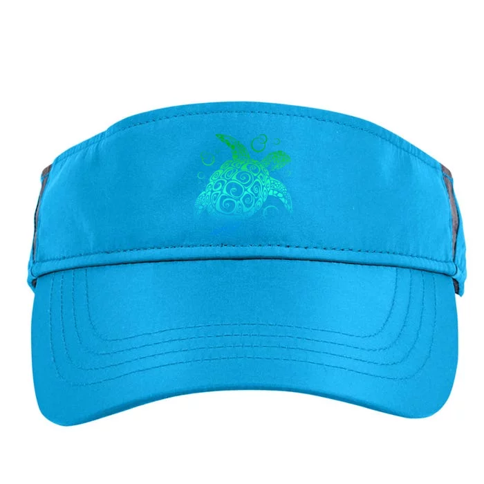 Sea Turtle Hawaiian Honu Long Adult Drive Performance Visor