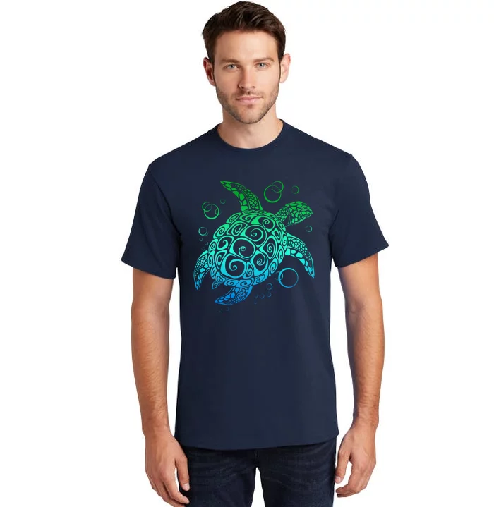 Sea Turtle Hawaiian Honu Long Tall T-Shirt