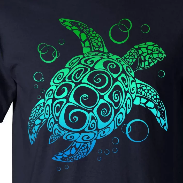 Sea Turtle Hawaiian Honu Long Tall T-Shirt