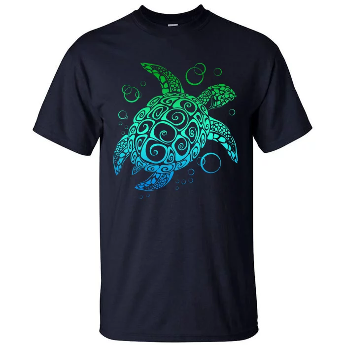 Sea Turtle Hawaiian Honu Long Tall T-Shirt