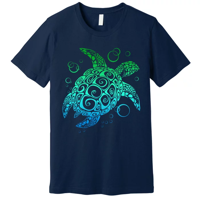 Sea Turtle Hawaiian Honu Long Premium T-Shirt