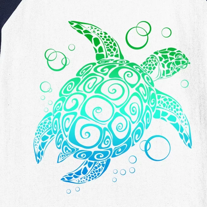 Sea Turtle Hawaiian Honu Long Baseball Sleeve Shirt