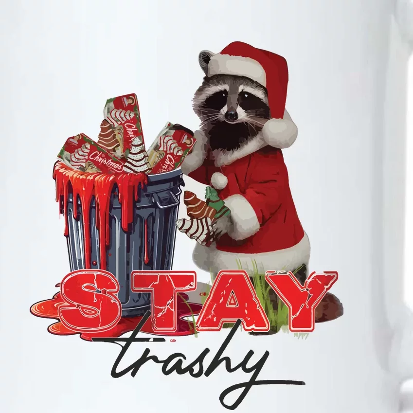 Stay Trashy Holiday Trash Panda Racoon Christmas Black Color Changing Mug