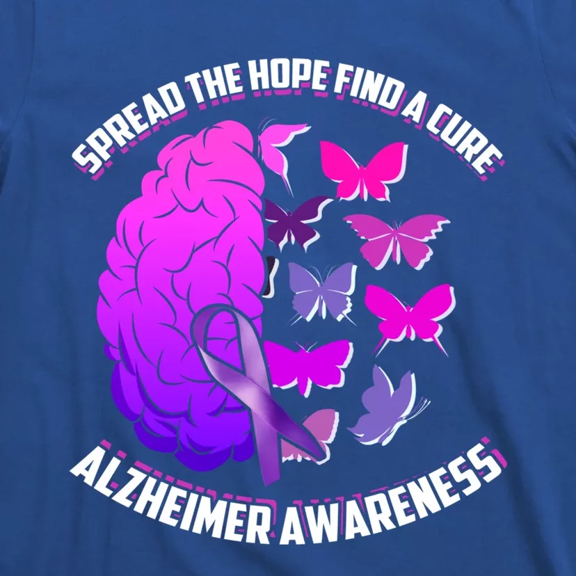 Spread The Hope Find A Cure Alzheimer Awareness Gift T-Shirt