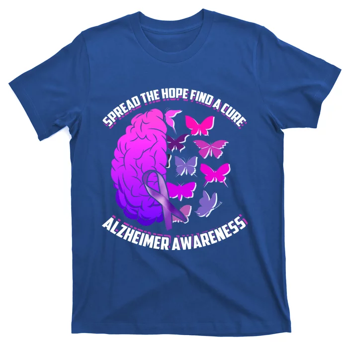 Spread The Hope Find A Cure Alzheimer Awareness Gift T-Shirt