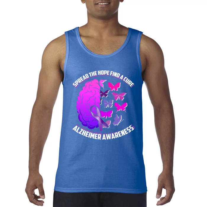 Spread The Hope Find A Cure Alzheimer Awareness Gift Tank Top