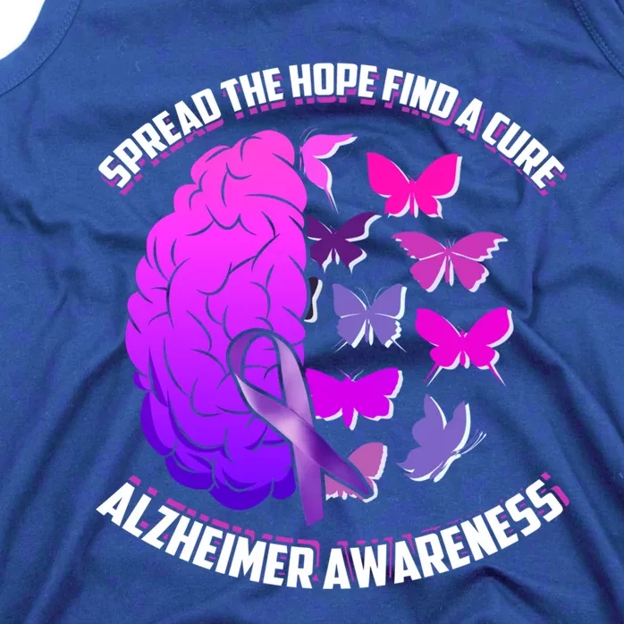 Spread The Hope Find A Cure Alzheimer Awareness Gift Tank Top