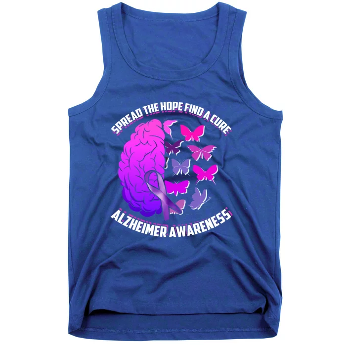 Spread The Hope Find A Cure Alzheimer Awareness Gift Tank Top