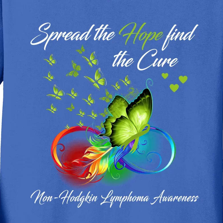 Spread The Hope Find The Cure Awareness Cool Gift Kids Long Sleeve Shirt