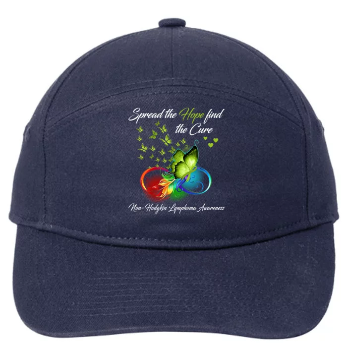 Spread The Hope Find The Cure Awareness Cool Gift 7-Panel Snapback Hat