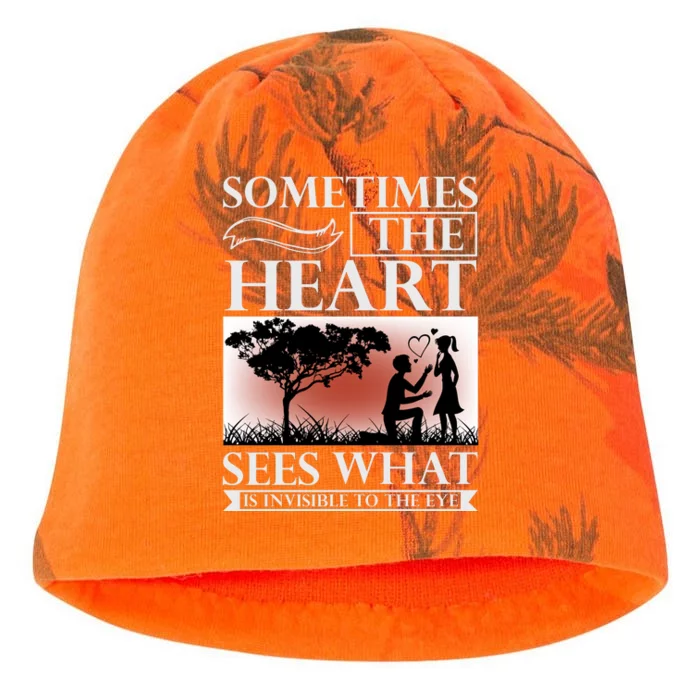 Sometimes The Heart Sees What Is Invisible To The Eye Kati - Camo Knit Beanie