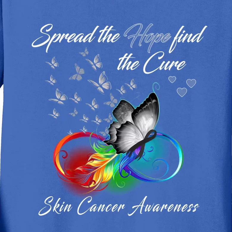 Spread The Hope Find The Cure Gift Kids Long Sleeve Shirt