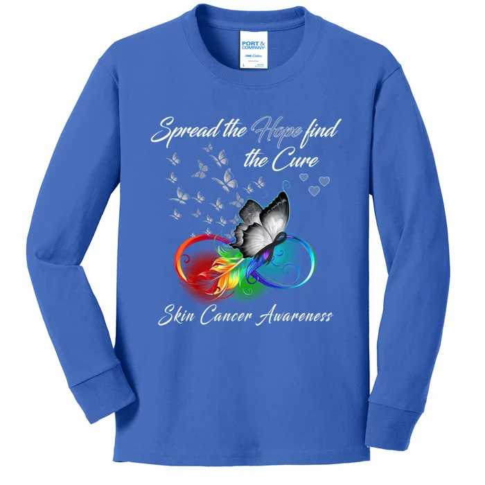 Spread The Hope Find The Cure Gift Kids Long Sleeve Shirt