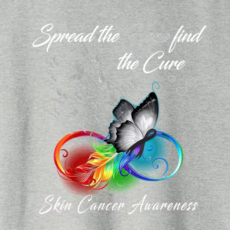 Spread The Hope Find The Cure Gift Women's Crop Top Tee