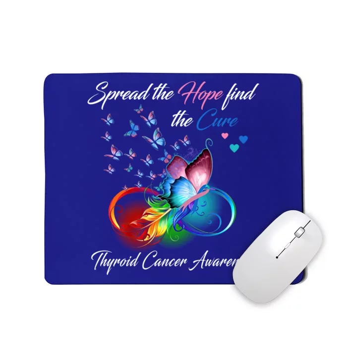 Spread The Hope Find The Cure Thyroid Cancer Awareness Funny Gift Mousepad