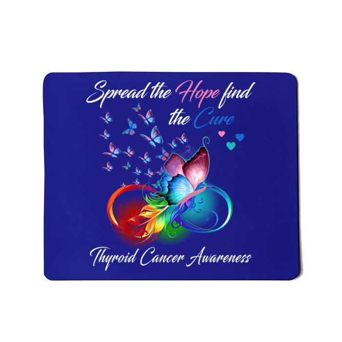 Spread The Hope Find The Cure Thyroid Cancer Awareness Funny Gift Mousepad