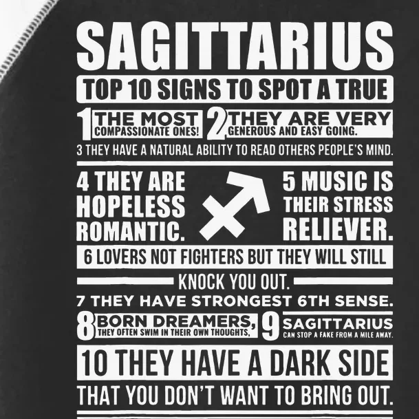 Sagittarius Traits Horoscope Zodiac Sign Gifts Toddler Fine Jersey T-Shirt