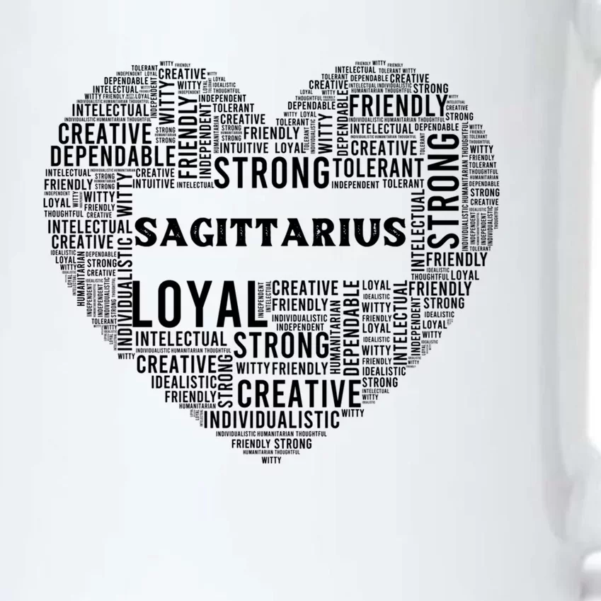 Sagittarius Traits Horoscope Zodiac Astrological Sign Love Gift Black Color Changing Mug